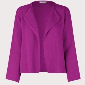 MASAI WILD ASTER PURPLE OPEN CARDIGAN KNIT JULITTA JACKET SZ S